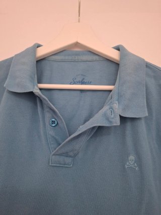 Polo Scalpers piqué azul celeste Talla L