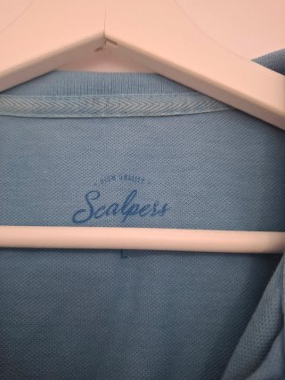 Polo Scalpers piqué azul celeste Talla L