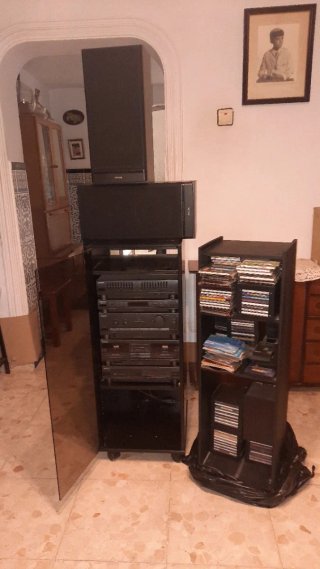 Equipo Hi-Fi Vintage Philips con Mueble