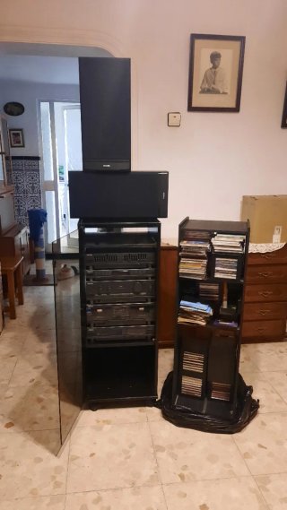 Equipo Hi-Fi Vintage Philips con Mueble