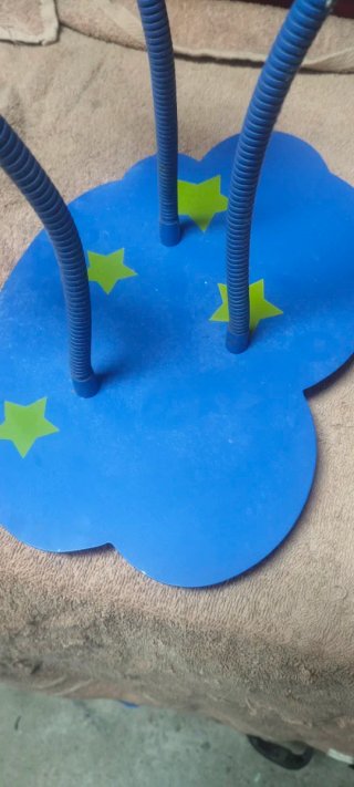 Lampada infantile con nuvola e stelle