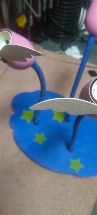 Lampada infantile con nuvola e stelle