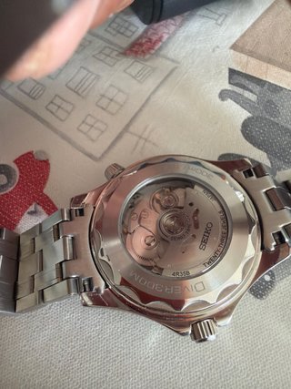 Seiko Mod Seamaster Reloj Azul Plateado