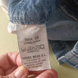 Vestido vaquero corto tirantes