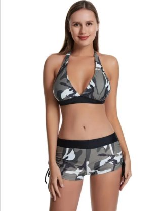 Bikini Camuflaje Mujer Talla Única
