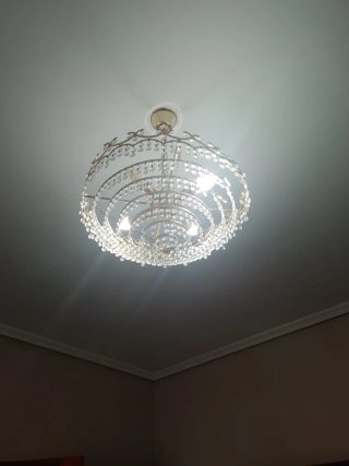 Lámpara de techo colgante de cristal