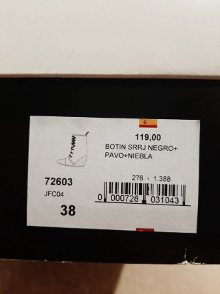 Botines Cuplé negros y turquesa