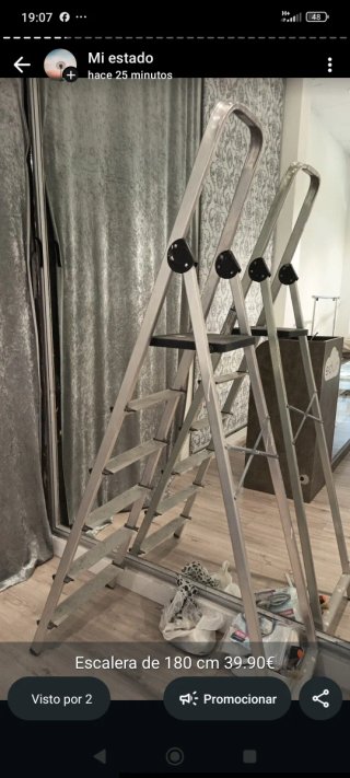 Escalera aluminio 180 cm