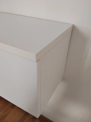 Mueble de pared blanco para salón/dormitorio
