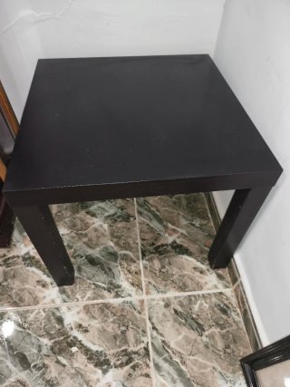 Mesa auxiliar negra IKEA LACK 55 cm