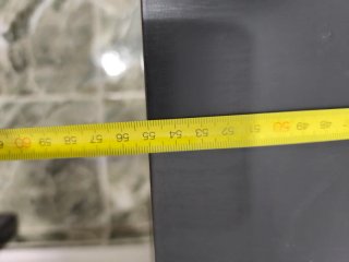 Mesa auxiliar negra IKEA LACK 55 cm