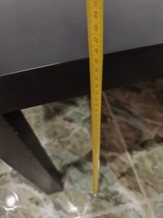Mesa auxiliar negra IKEA LACK 55 cm