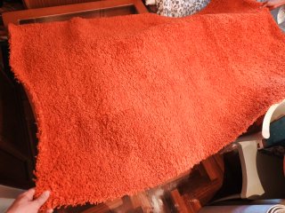 Alfombra naranja 1.95 x 1.35