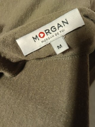 Camiseta Morgan Talla M con bordado plateado