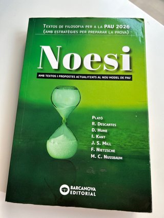 Noesi. Textos de filosofia per a les PAU 2026