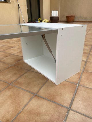 Armadio cucina in vetro e metallo
