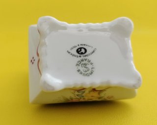 Caja joyero porcelana flores multicolor