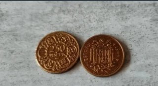 Réplica moneda 2,5 Pesetas 1944