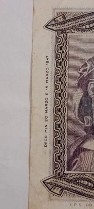 Banconota 500 Lire 1947