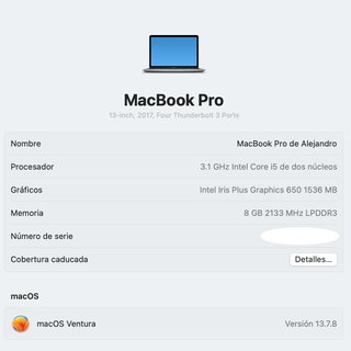 MacBook Pro 13 2017