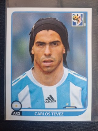Cromo Panini Mundial Sudáfrica 2010 Carlos Tevez