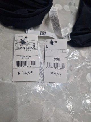 Bikini nero con laccetti