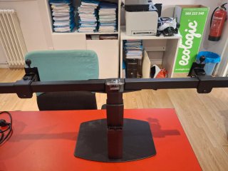 Soporte Doble Monitor TOOQ Negro sin estrenar