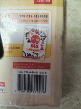 Libro inglese think big 2 scuola media.