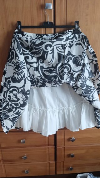 Falda midi estampada fiesta