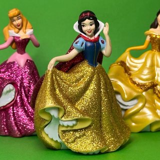 Lote 5 Figuras Princesas Disney Glitter