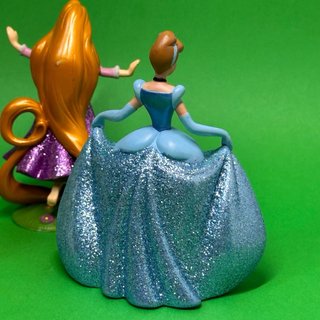 Lote 5 Figuras Princesas Disney Glitter