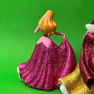 Lote 5 Figuras Princesas Disney Glitter