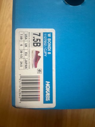Hoka Bondi 8 Morado/Rojo