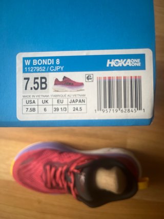 Hoka Bondi 8 Morado/Rojo