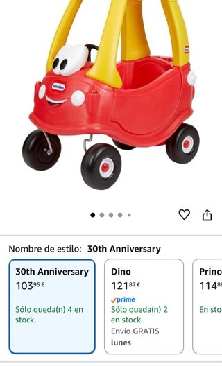 Coche Little Tikes Cozy Coupe Niños