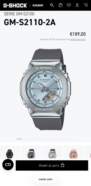 Reloj Casio G-Shock GM-S2110-2AER.