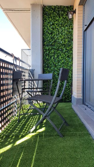 Mesa y 2 Sillas Plegables Terraza
