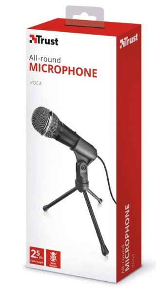 Pack 2 Micrófonos negros con trípode y cables