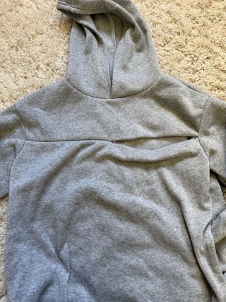 Sudadera lactancia gris