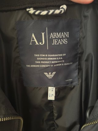 Gabardina Emporio Armani Negra