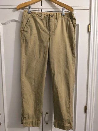 Pantalones chinos Zara beige mujer 36