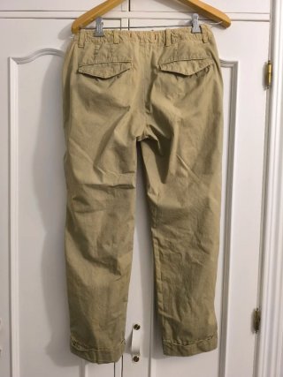 Pantalones chinos Zara beige mujer 36