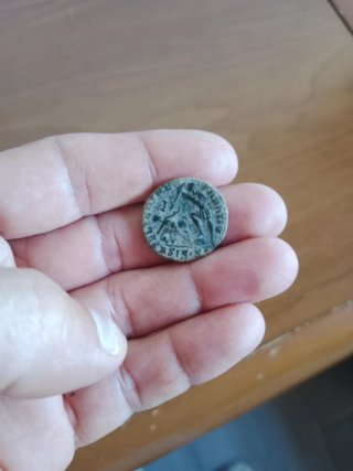 Moneda Romana Antigua de Constantino segundo