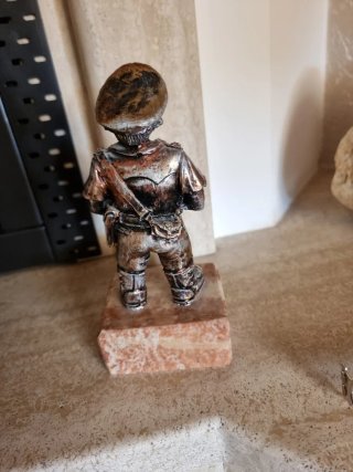 Statuetta Carabiniere Metallo Vintage