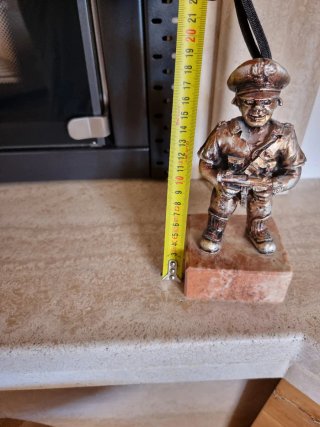 Statuetta Carabiniere Metallo Vintage