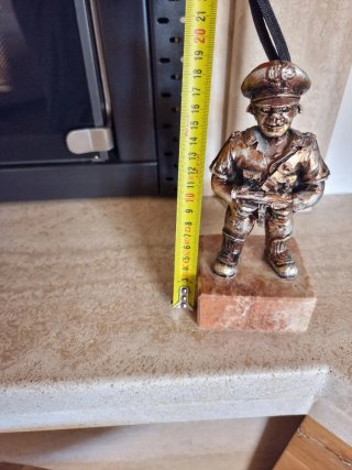 Statuetta Carabiniere Metallo Vintage