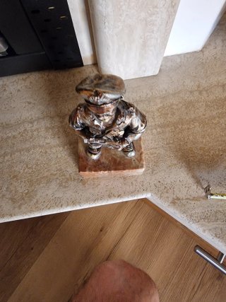 Statuetta Carabiniere Metallo Vintage
