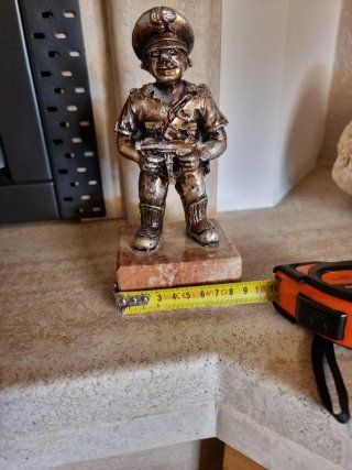 Statuetta Carabiniere Metallo Vintage