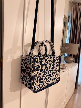 Bolso Zara Denim Abalorios