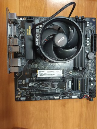 Placa Base Gigabyte B550M DS3H Con chapa trasera